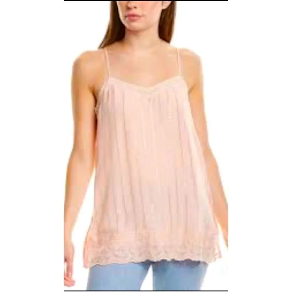 JOHNNY WAS *JADE* YAEL EMBROIDERED CAMI SLIP COLOR: MEG SZ SMALL NEW WITH TAGS